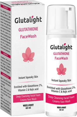 Buy GLUTALIGHT GLUTATHIONE DEEP CLEANSING FACE WASH 60 ML Online & Get Upto  60% OFF at PharmEasy