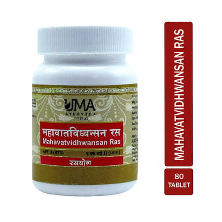Uma Ayurveda Mahavatvidhwansan Ras Ayurvedic Tablets 80 Tab