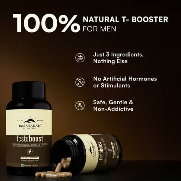 Multivitamin For Men + Testoboost Combo | All-Day Energy | Stamina & Recovery-120 Units