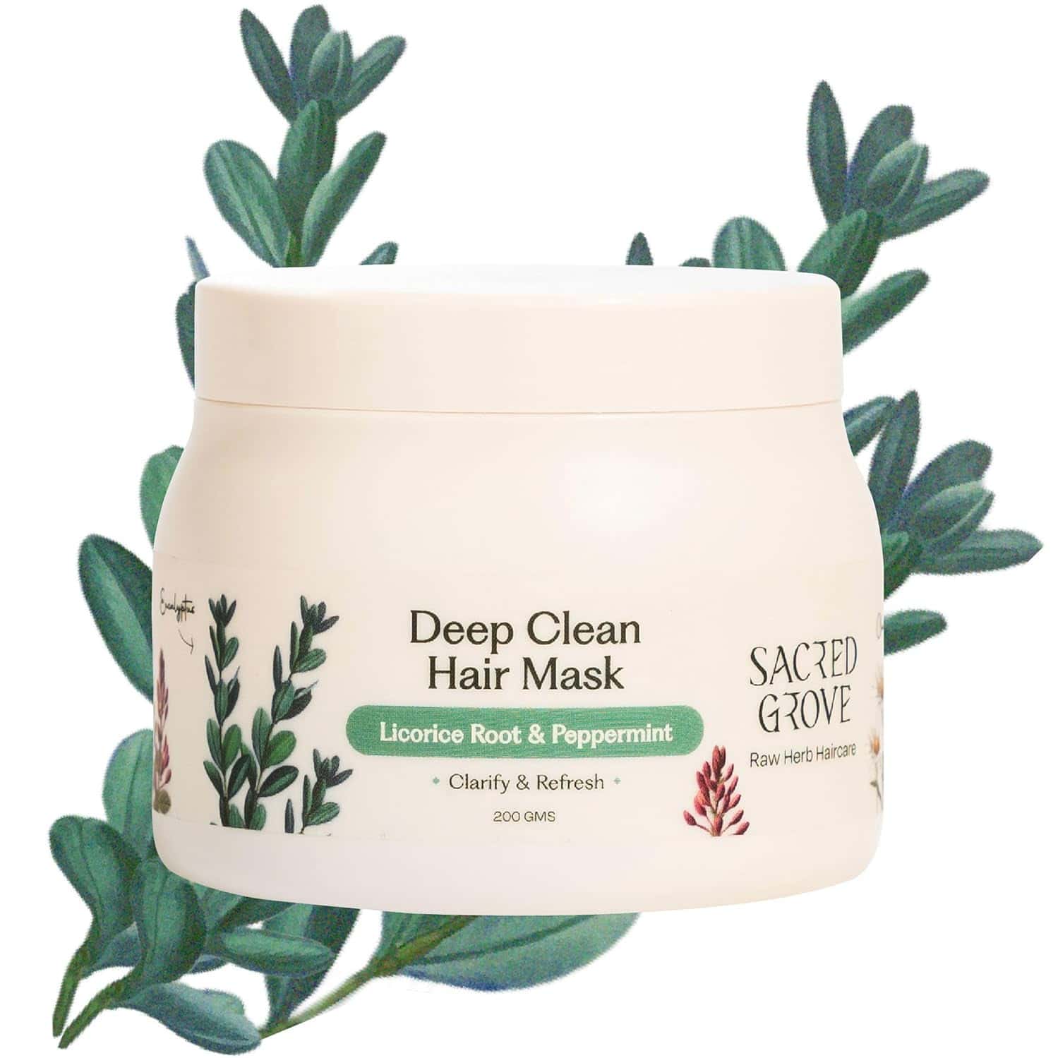 Sacred Grove Licorice & Peppermint Deep Clean Scalp Mask - 200gms