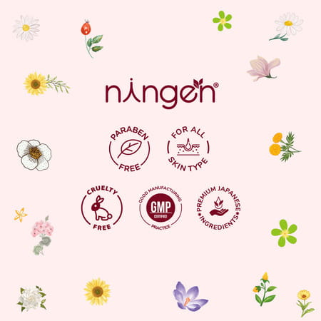 Ningen Diamond Bleach (Cream + Activator) White Tulip Extracts For Cleanser And Younger Skin - 43g