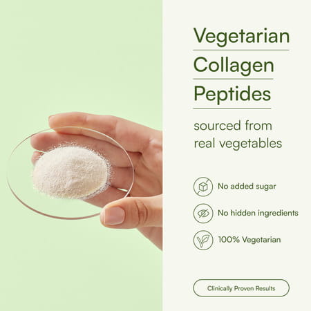 Hk Vitals Veg Collagen Supplement (Orange | 200g) | With Biotin | Vitamin C & E | Sodium Hyaluronate