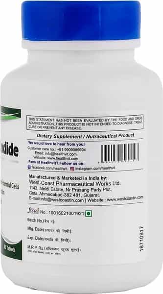 Healthvit 30Mg Potassium Iodide Bottle Of 60 Tablets