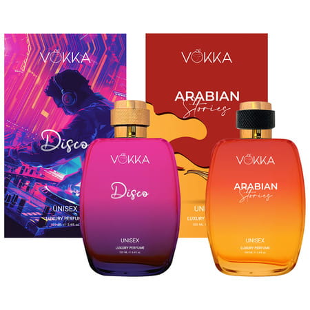Vokka Disco & Arabian Stories 2X100ml | Unisex Luxury Long Lasting Perfume For Men & Women