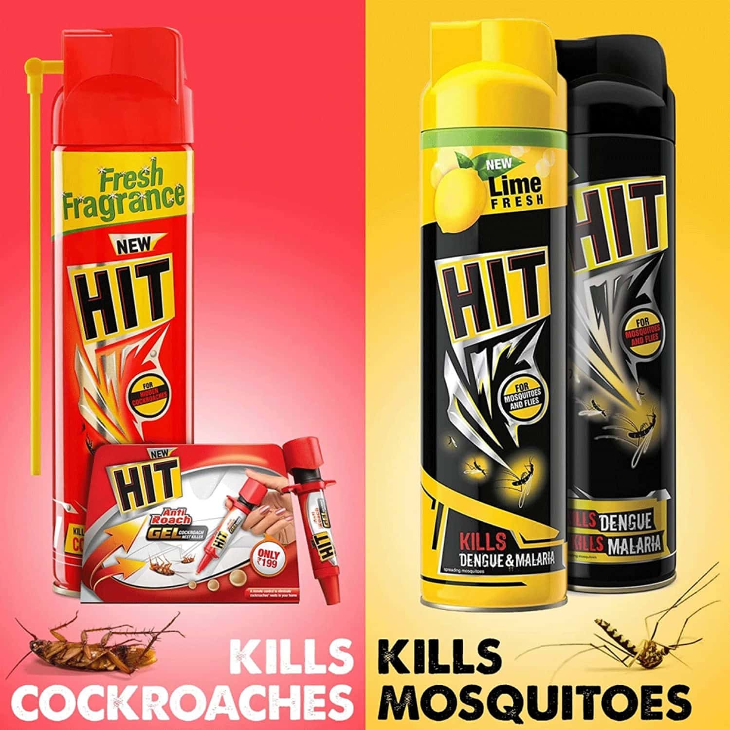 Buy GODREJ HIT FLIES & MOSQUITOES BLACK INSECT KILLER (SPRAY)400 ML