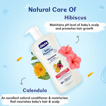 Chicco No-Tears Shampoo For Soft And Tangle-Free Baby Hair Soap Free 0m+ (200 Ml)