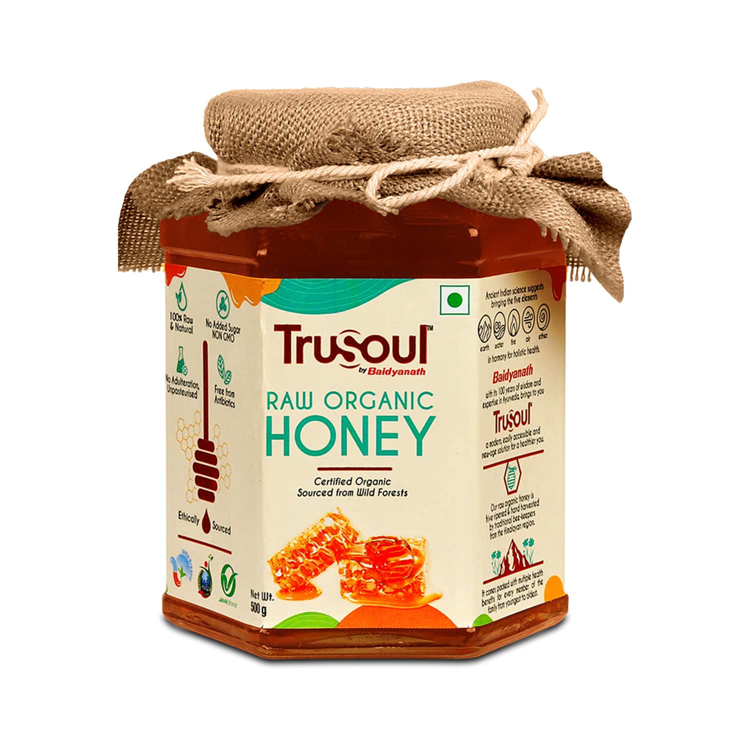 Baidyanath Trusoul Organic Honey 500g | Pure Natural Daily Use