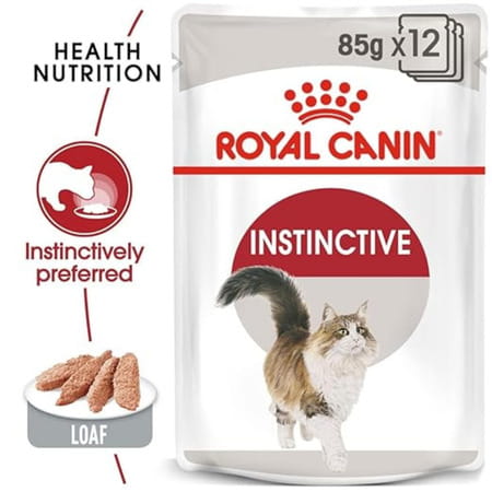 Royal Canin Instinctive | Adult Cat Food | 85 Grams | Pack Of 12 Sachet | Wet Food