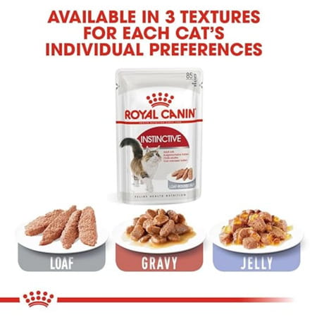 Royal Canin Instinctive | Adult Cat Food | 85 Grams | Pack Of 12 Sachet | Wet Food