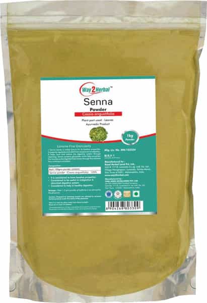 Way2herbal Senna (Sonamukhi Patta) Powder - 1 Kg