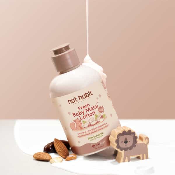Nat Habit Baby Body Lotion - Almond Date | 200Ml