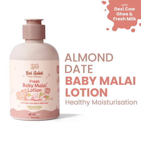Nat Habit Baby Body Lotion - Almond Date | 200ml