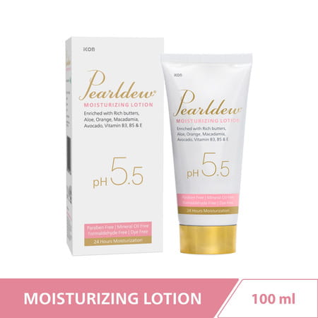 Pearldew Moisturizing Lotion 100 Ml | With Almond & Cocoa Butter (Pack Of 3)
