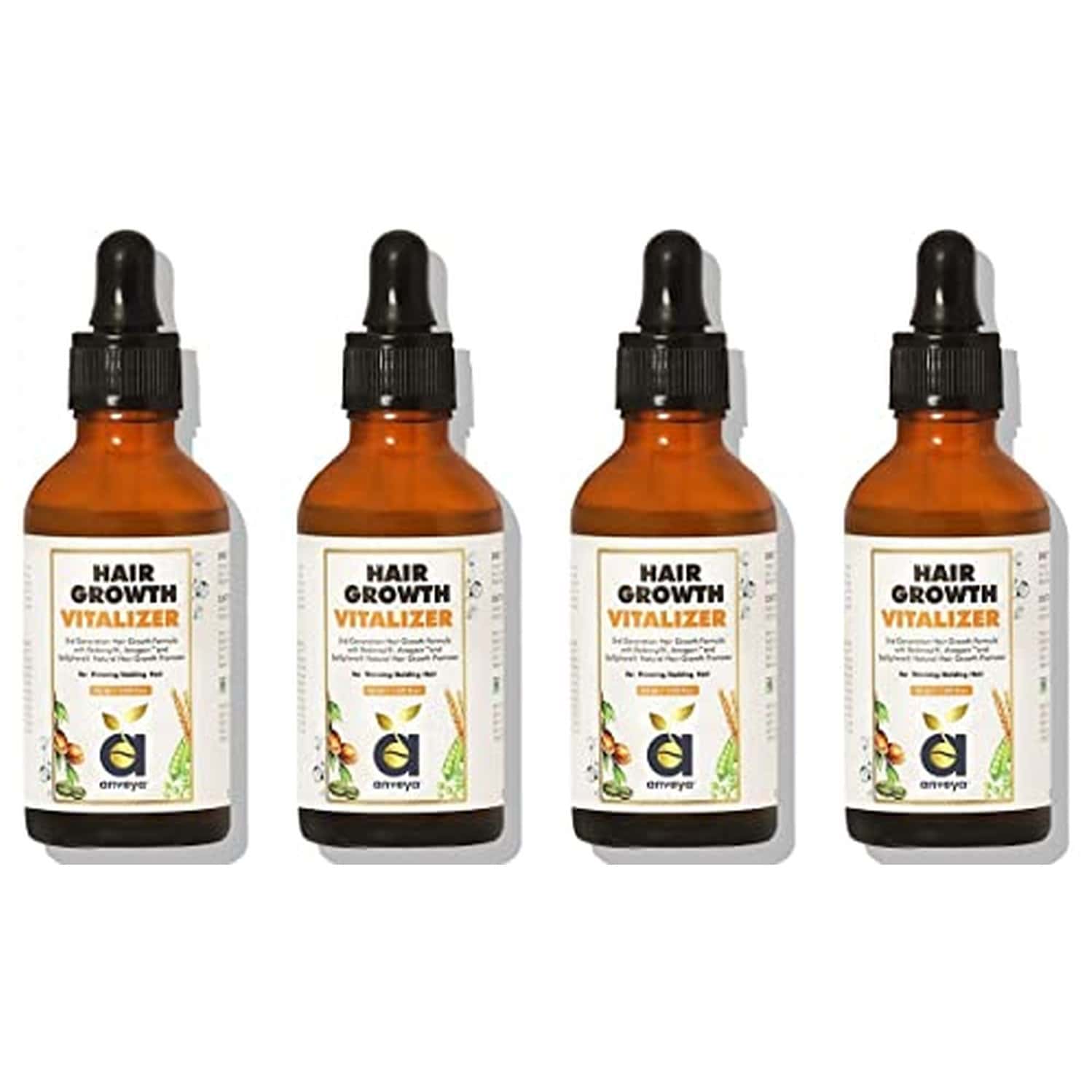 Anveya Hair Growth Vitalizer Serum 50ml X Pack Of 4