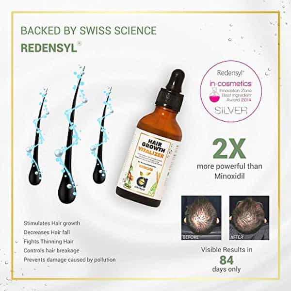 Anveya Hair Growth Vitalizer Serum 50Ml X Pack Of 4