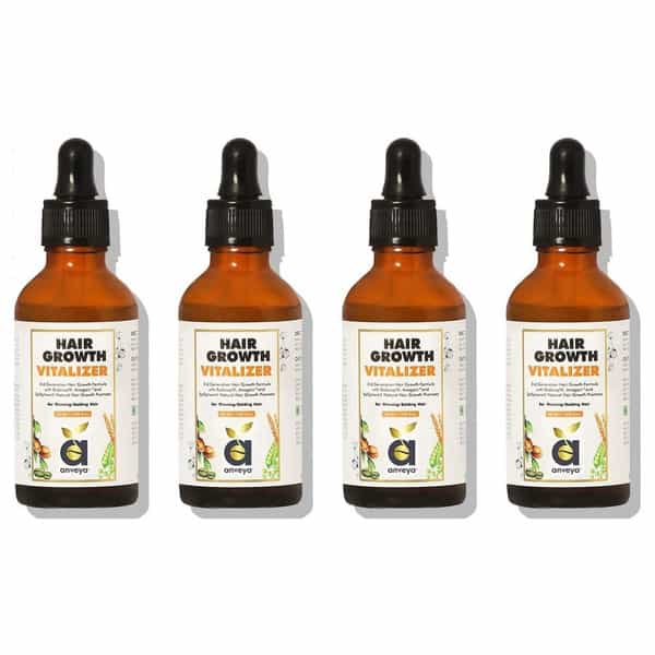 Anveya Hair Growth Vitalizer Serum 50Ml X Pack Of 4