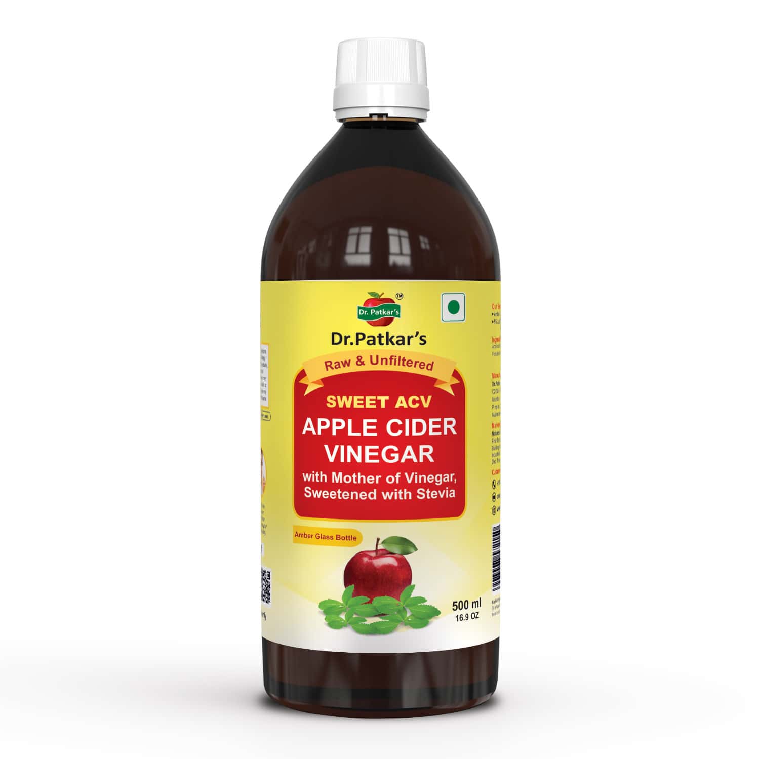 Dr. Patkar'S Apple Cider Vinegar With Stevia 500 Ml