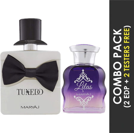 Maryaj Tuxedo For Him Edp 100ml & Lilas For Her Edp 100 Ml Pack Of 2
