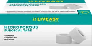 Liveasy Surgical Microporous Surgical Tape 50 Mm * 5 Mtr Single Pcs