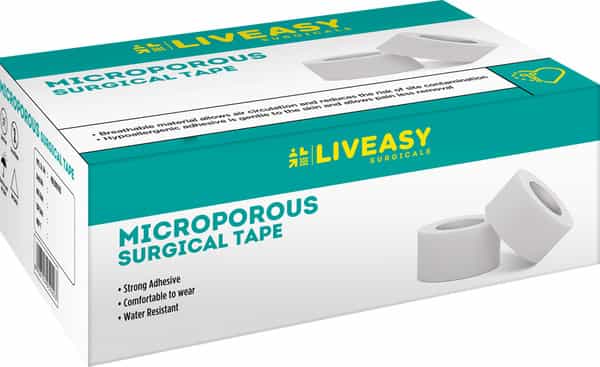 Liveasy Surgical Microporous Surgical Tape 50 Mm X 5 Mtr Single Pcs
