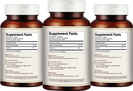 Vedikroots Shilajit 60 Capsules 450 Mg 100% Organic |For Metabolism And Immunity Boost (Pack Of 3)