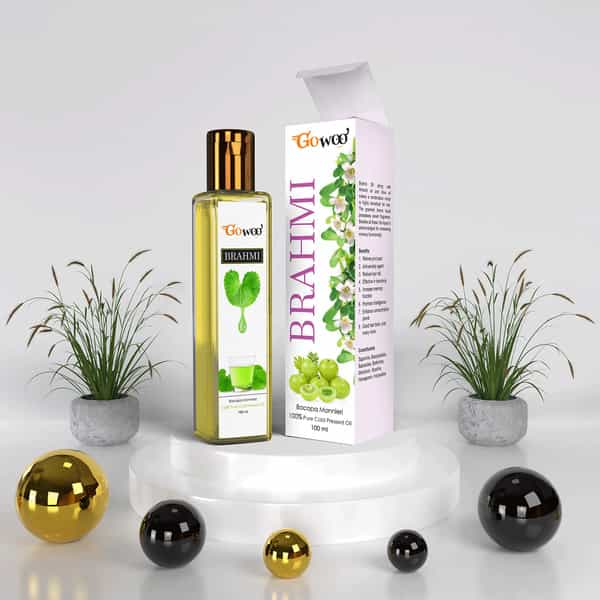 Go Woo 100% Pure Brahmi Carrier Oil Good For Sleep 100 Ml