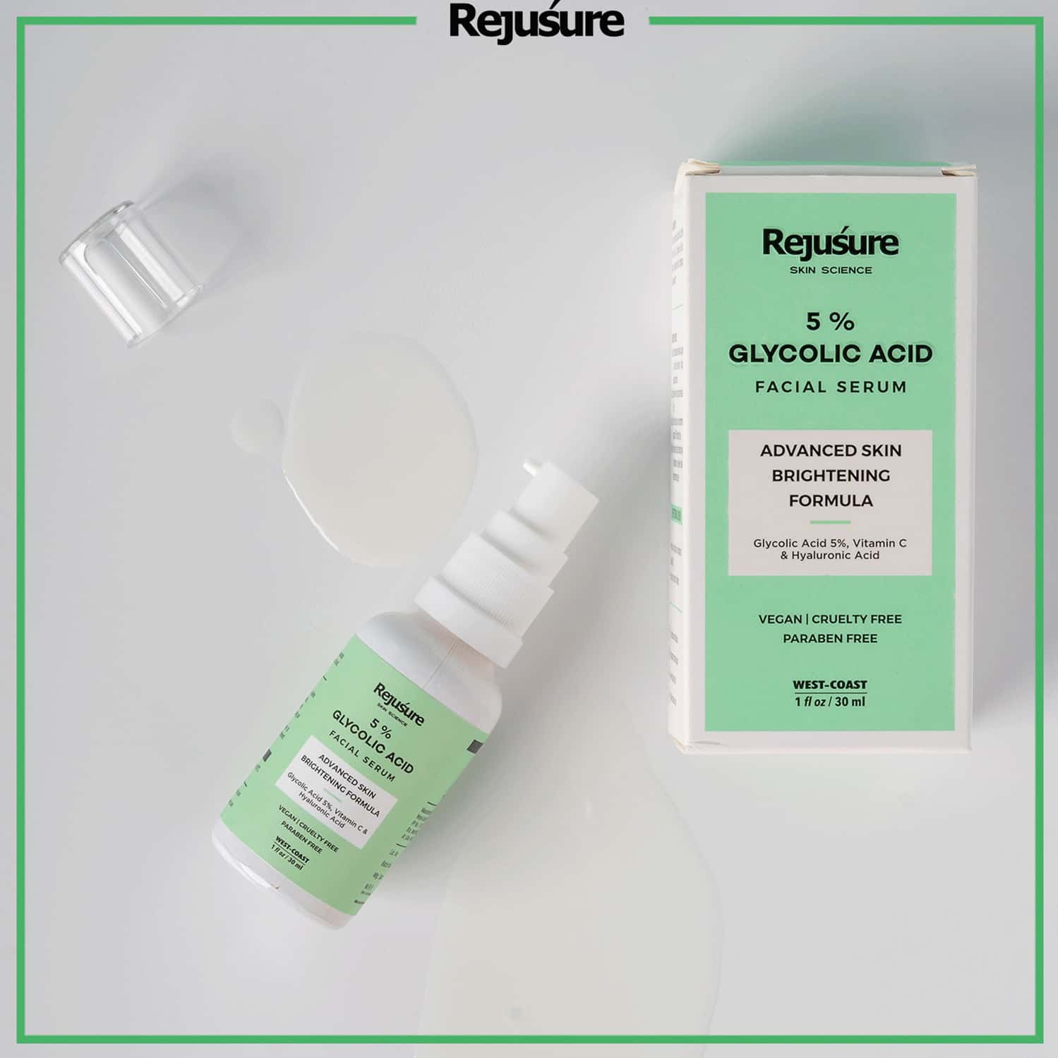 Buy REJUSURE 5 GLYCOLIC ACID FACIAL SERUM REDUCES PIGMENTATION DARK