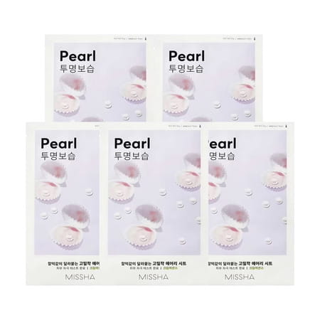 Missha Airy Fit Sheet Mask [Pearl] - Pack Of 5