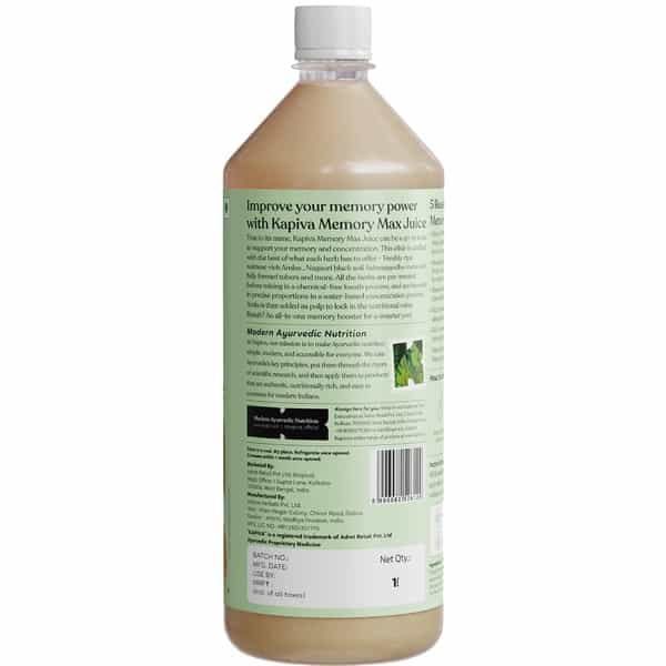 Kapiva Memory Max Juice | For Enhanced Memory & Focus | With 5 Potent Ayurvedic Herbs