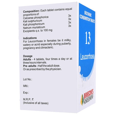 Baksons Homoeopathy Biocombination 13 Tablet 250 No's