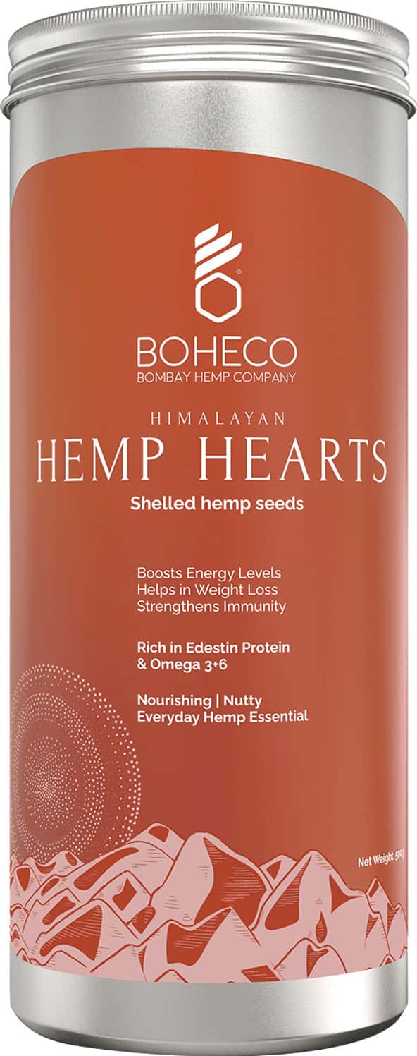 Boheco Himalayan Hemp Hearts - Shelled Hemp Seeds - 500 Gms