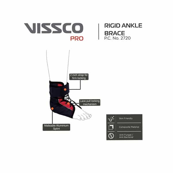 Vissco Pro- Rigid Ankle Brace - Xl