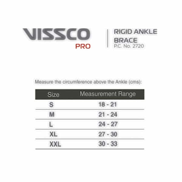 Vissco Pro- Rigid Ankle Brace - Xl