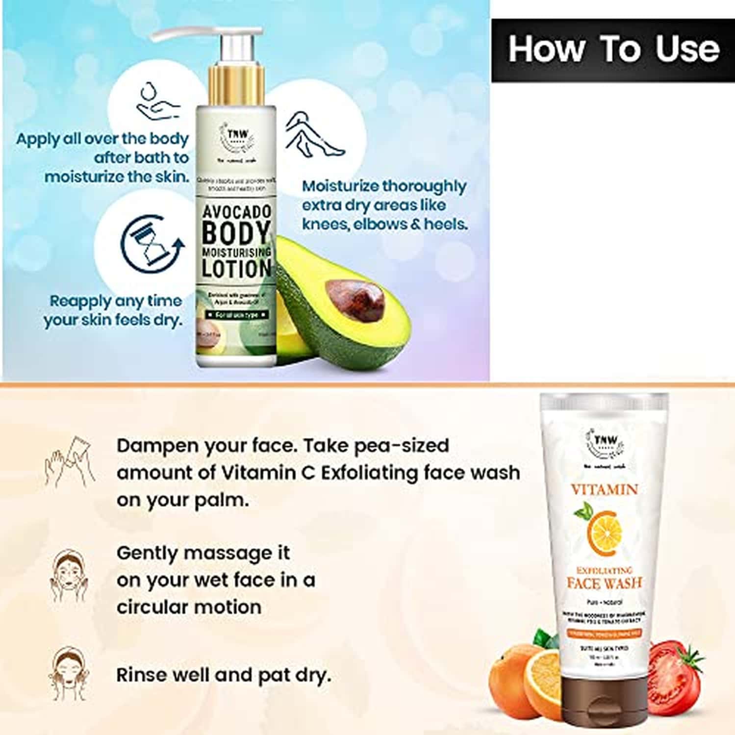 Buy TNWTHE NATURAL WASH VITAMIN C FACE WASH AND MOISTURIZING LOTION