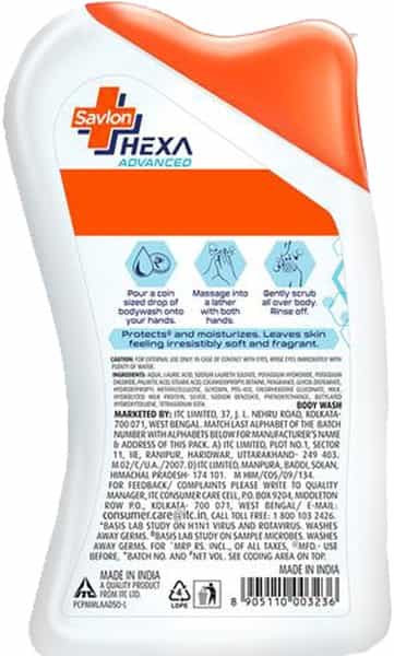Savlon Hexa Advanced Body Wash With Milk Protein - 215Ml