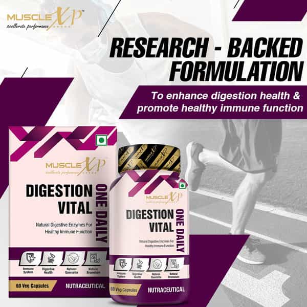 Musclexp Digestion Vital One Daily 60 Veg Capsules (Pack Of 2)
