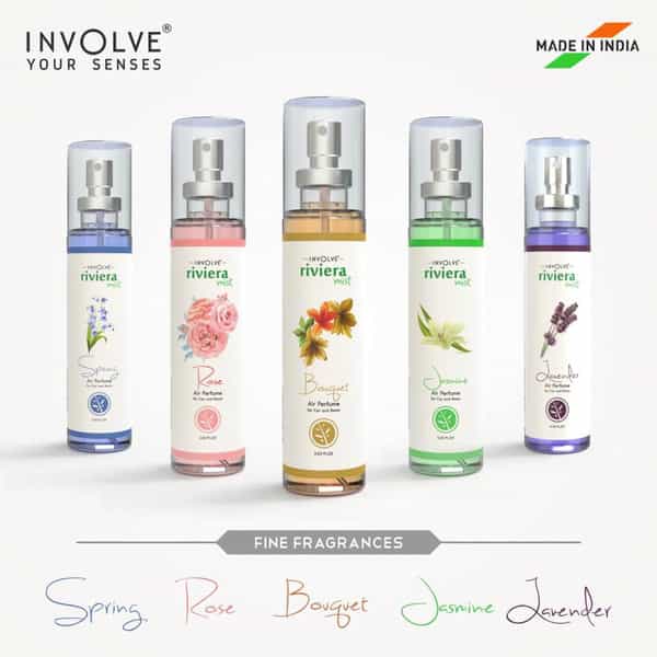 Involve Riviera Mist - Bouquet : Water Based Spray Air Perfume For Car / Car Air Freshener - Irm01