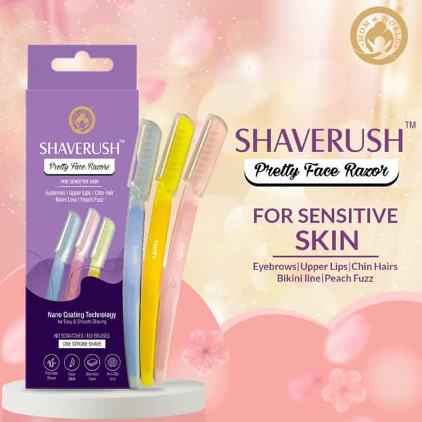 Mom & World Shaverush Women Pretty Face Razors -5 In 1