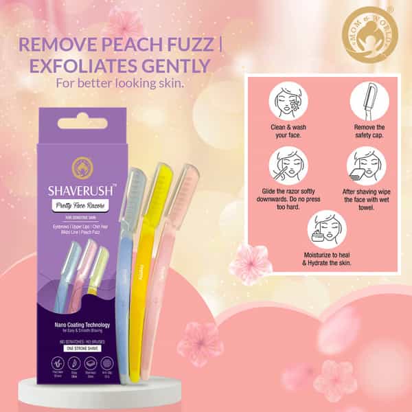 Mom & World Shaverush Women Pretty Face Razors -5 In 1
