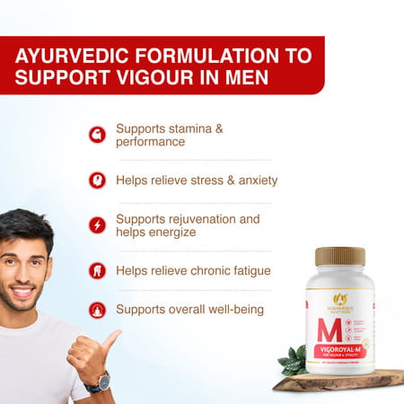 Maharishi Ayurveda Vigoroyal M - A Potent Formulation For Vigor And Vitality|60 Tablets|Pack Of 1