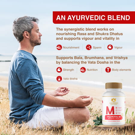 Maharishi Ayurveda Vigoroyal M - A Potent Formulation For Vigor And Vitality|60 Tablets|Pack Of 1