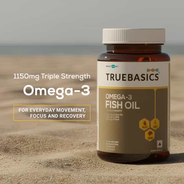 Truebasics Omega 3 Fish Oil Capsules - 30 Capsules