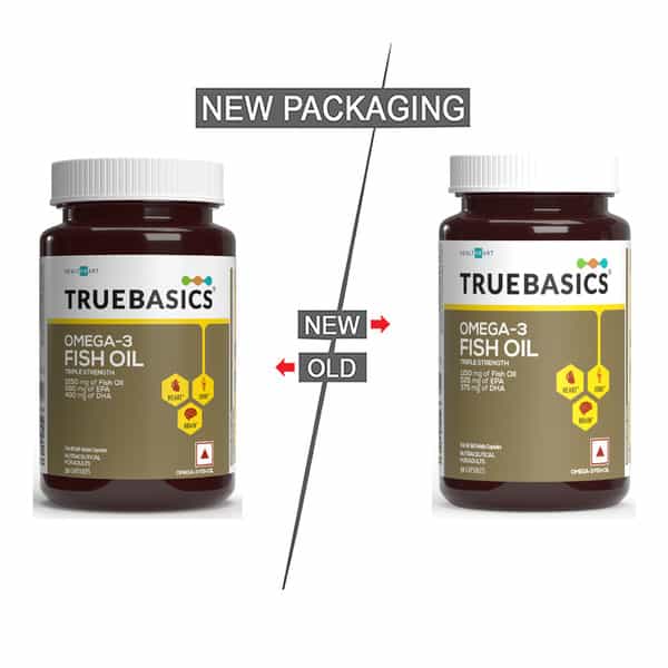 Truebasics Omega 3 Fish Oil Capsules - 30 Capsules