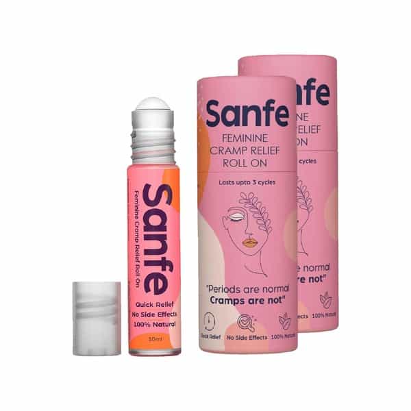 Sanfe Feminine Cramp Relief Roll On Box Of 20 Ml (Pack Of 2)