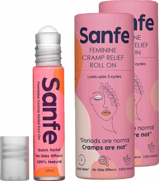 Sanfe Feminine Cramp Relief Roll On Box Of 20 Ml (Pack Of 2)