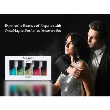 Ossa Magnet Discovery Set Edp | Aqua | Fresh | Floral | Oud & Original | Perfume Gift Set 5 X 75ml