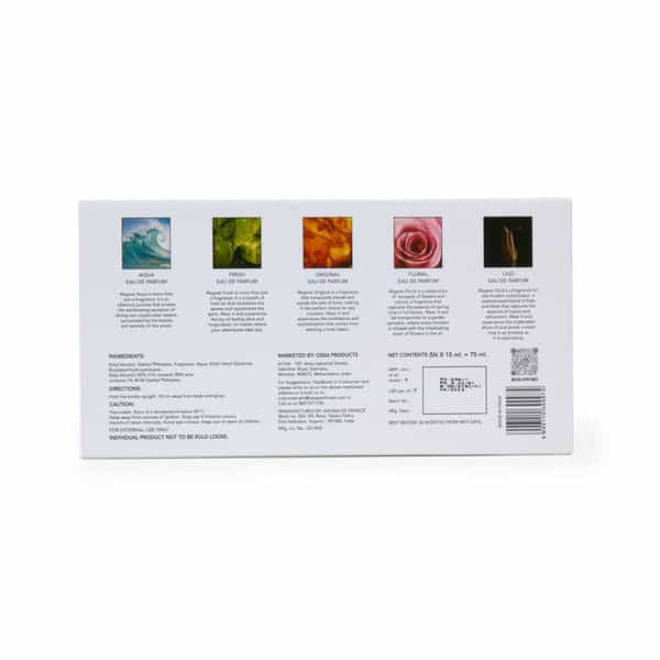 Ossa Magnet Discovery Set Edp | Aqua | Fresh | Floral | Oud & Original | Perfume Gift Set 5 X 75Ml