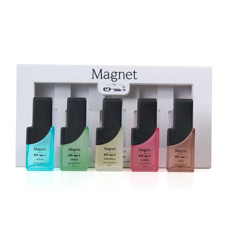 Ossa Magnet Discovery Set Edp | Aqua | Fresh | Floral | Oud & Original | Perfume Gift Set 5 X 75ml