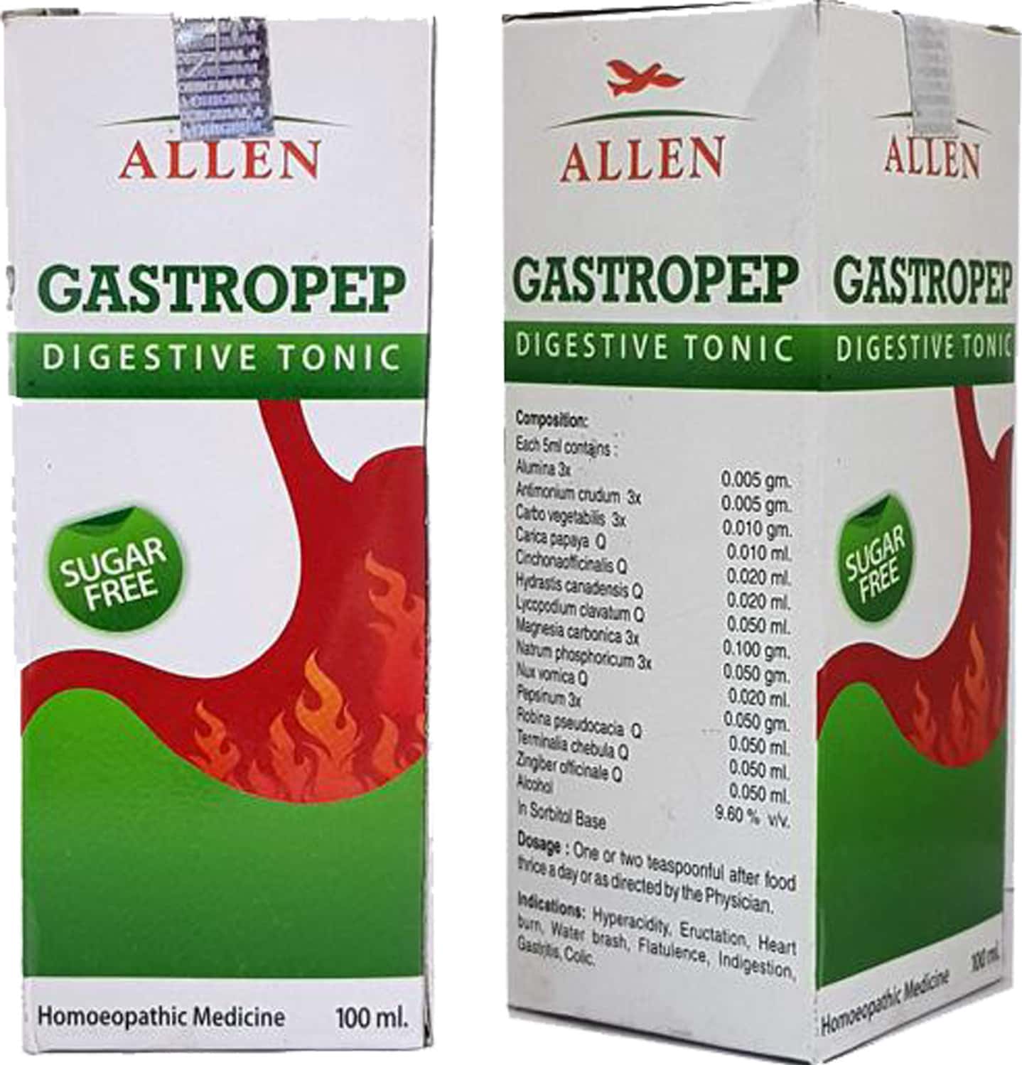 Allen Laboratories Gastropep Digestive Sugar Free Tonic 100ml