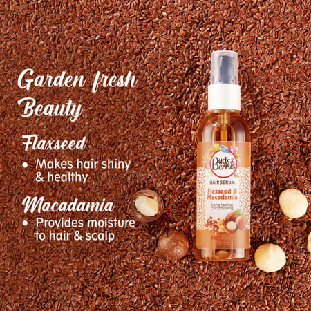 Buds & Berries Conditioning Hair Serum With Flaxseed And Macadamia | Conditioned Hair (100 Ml)